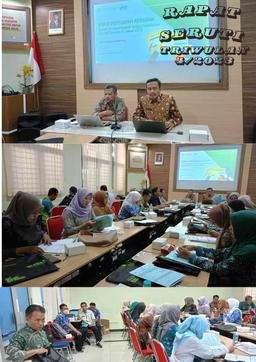 BPS KABUPATEN REMBANG MENGGELAR RAPAT SURVEI EKONOMI RUMAH TANGGA TRIWULANAN (SERUTI)  IV 2023.  