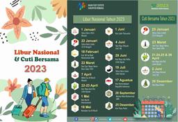 Daftar Hari Libur Nasional dan Cuti Bersama Tahun 2023