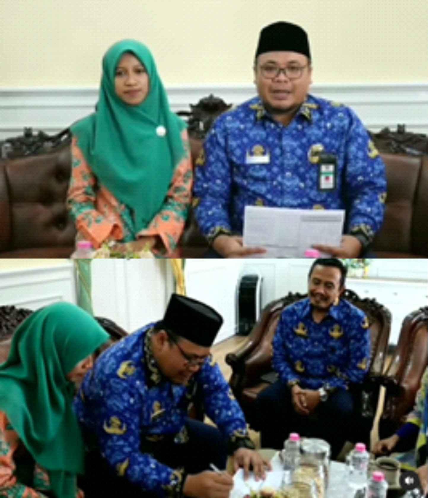 Regsosek data collection at the residence of the Deputy Regent of Rembang