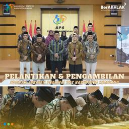 Pelantikan dan Pengambilan Sumpah Jabatan Pegawai BPS Kabupaten Rembang