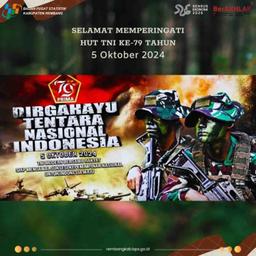 BPS Kabupaten Rembang mengucapkan Selamat HUT ke-79 TNI.