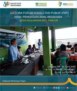 Uji Coba Forum Konsultasi Publik (FKP) Hasil Pendataan Awal Regsosek