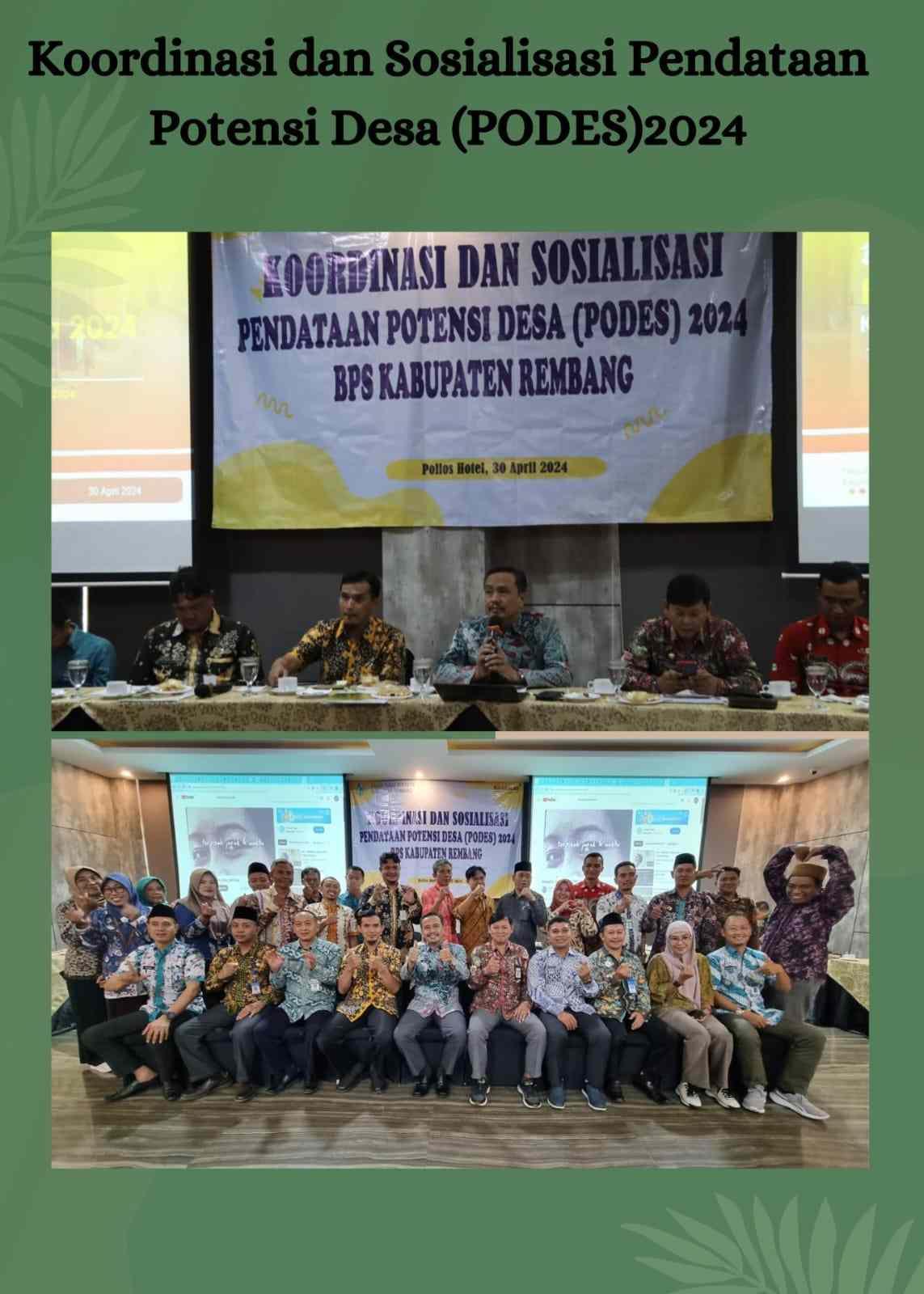 KOORDINASI DAN SOSIALISASI PENDATAAN POTENSI DESA (PODES) 2024