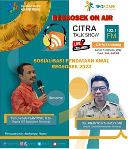 Talk Show Regsosek 2022 On Air