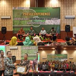 BPS KABUPATEN REMBANG MENGGELAR PRESS CONFERENCE HASIL SENSUS PERTANIAN 2023