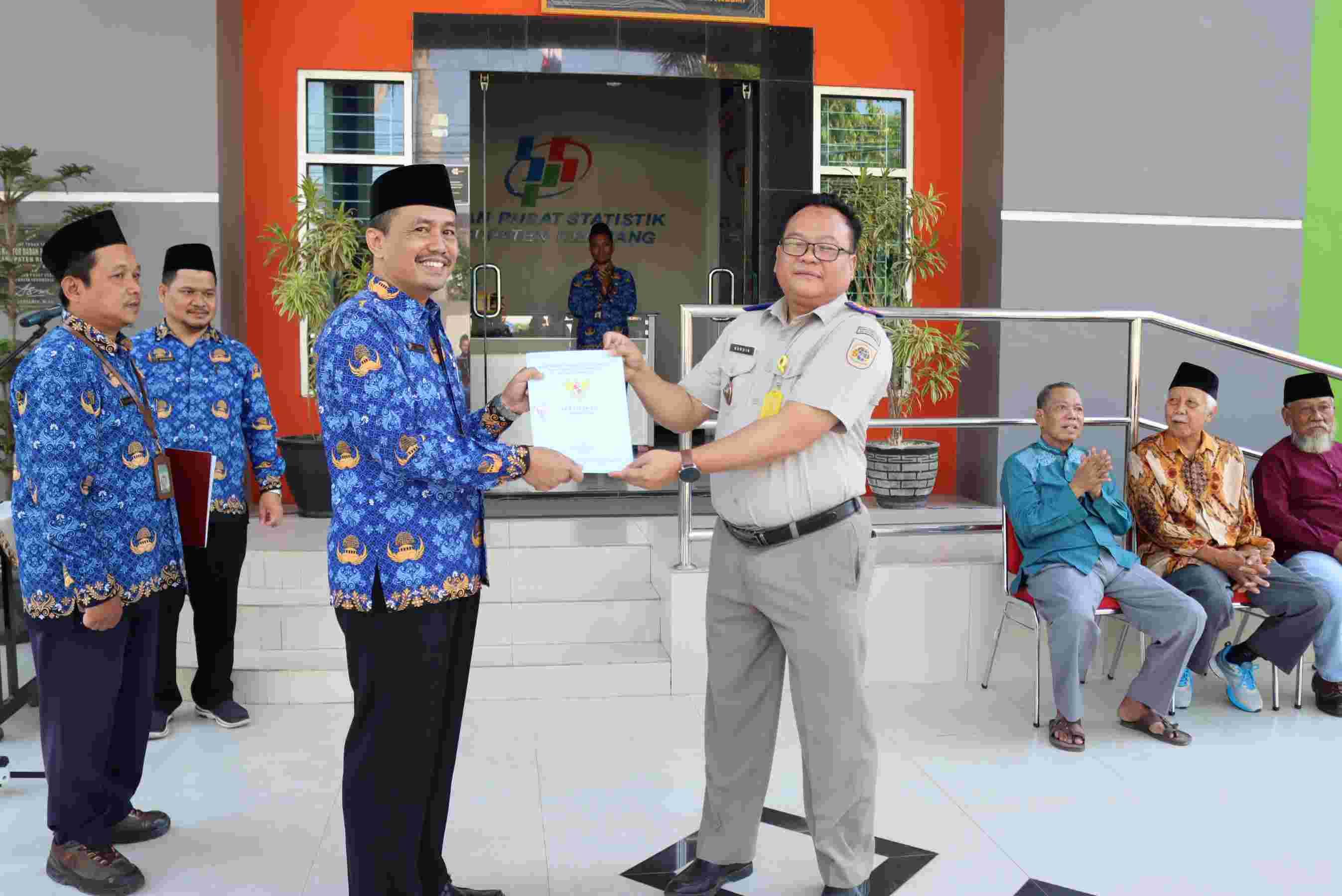 Di Hari Statistik Nasional (HSN), BPS Kabupaten Rembang mendapat kado 