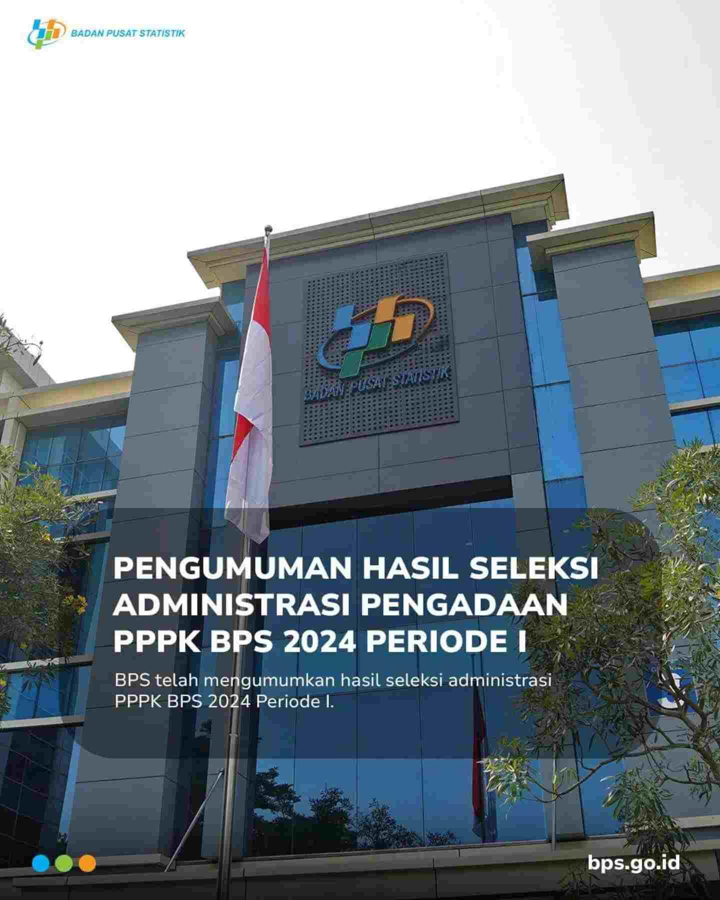 Pengumuman Hasil Seleksi Administrasi Pengadaan PPPK BPS 2024 Periode I