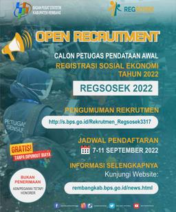 Perekrutan Calon Petugas Regsosek 2022