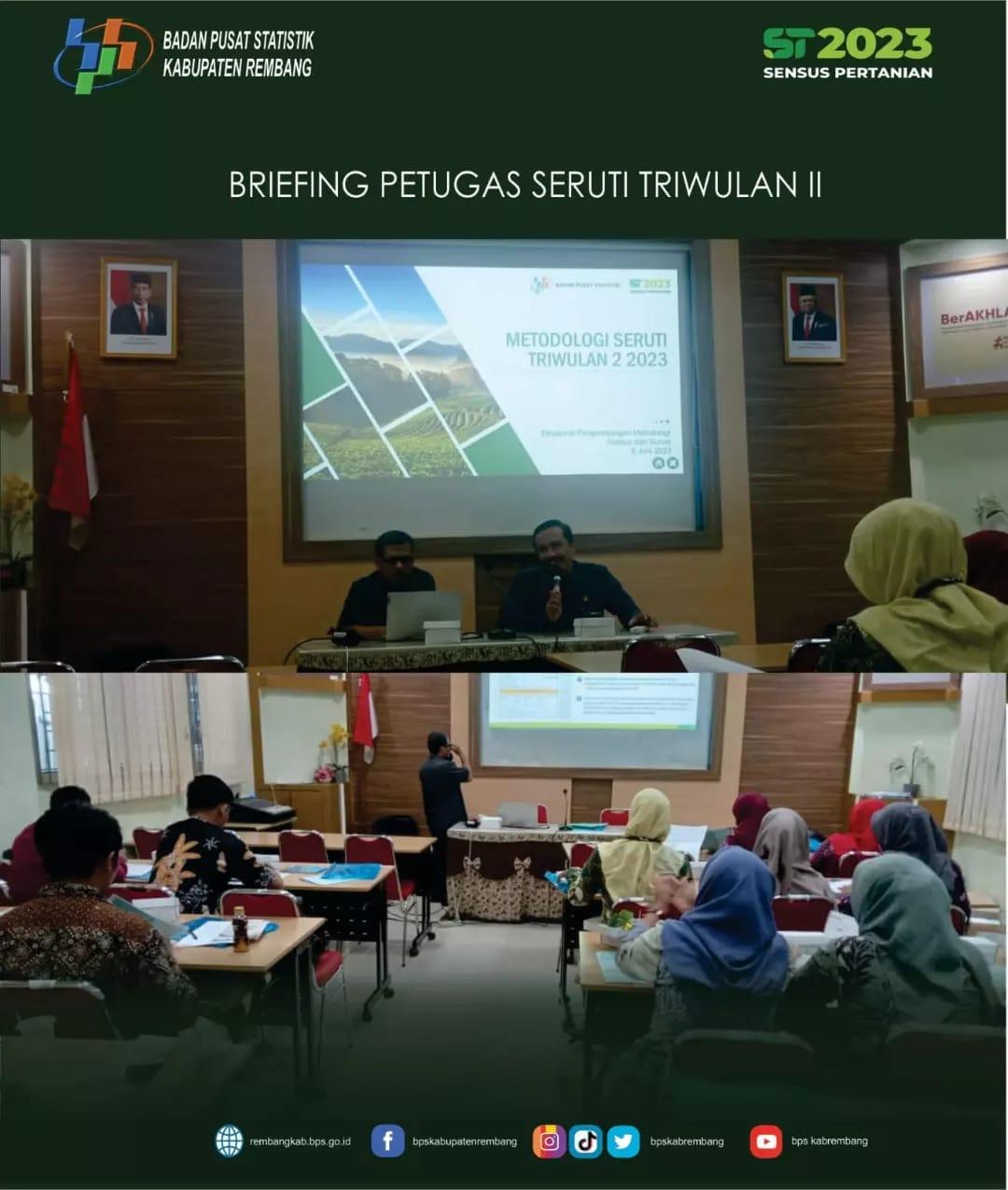 Briefing Petugas Seruti Triwulan II Tahun 2023