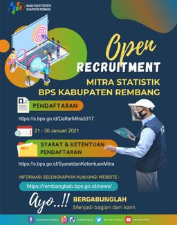 Perekrutan Petugas Mitra Statistik Kabupaten Rembang Tahun 2022