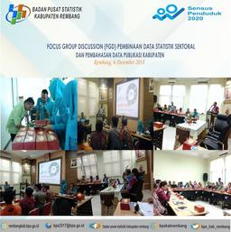 Focus Group Discussion (FGD) Pembinaan Data Statistik Sektoral BPS Kabupaten Rembang