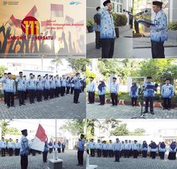 Ceremony Commemorating Pancasila Awakening Day BPS of Rembang Regency