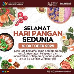 Selamat Hari Pangan Sedunia, 16 Oktober 2024