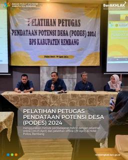 Pelatihan Petugas Pendataan Potensi Desa (PODES) 2024