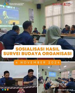 BPS Kabupaten Rembang gelar Sosialisasi Hasil Survei Budaya Organisasi 2024